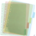 Assorted 5 Pack Binder Index Tabs